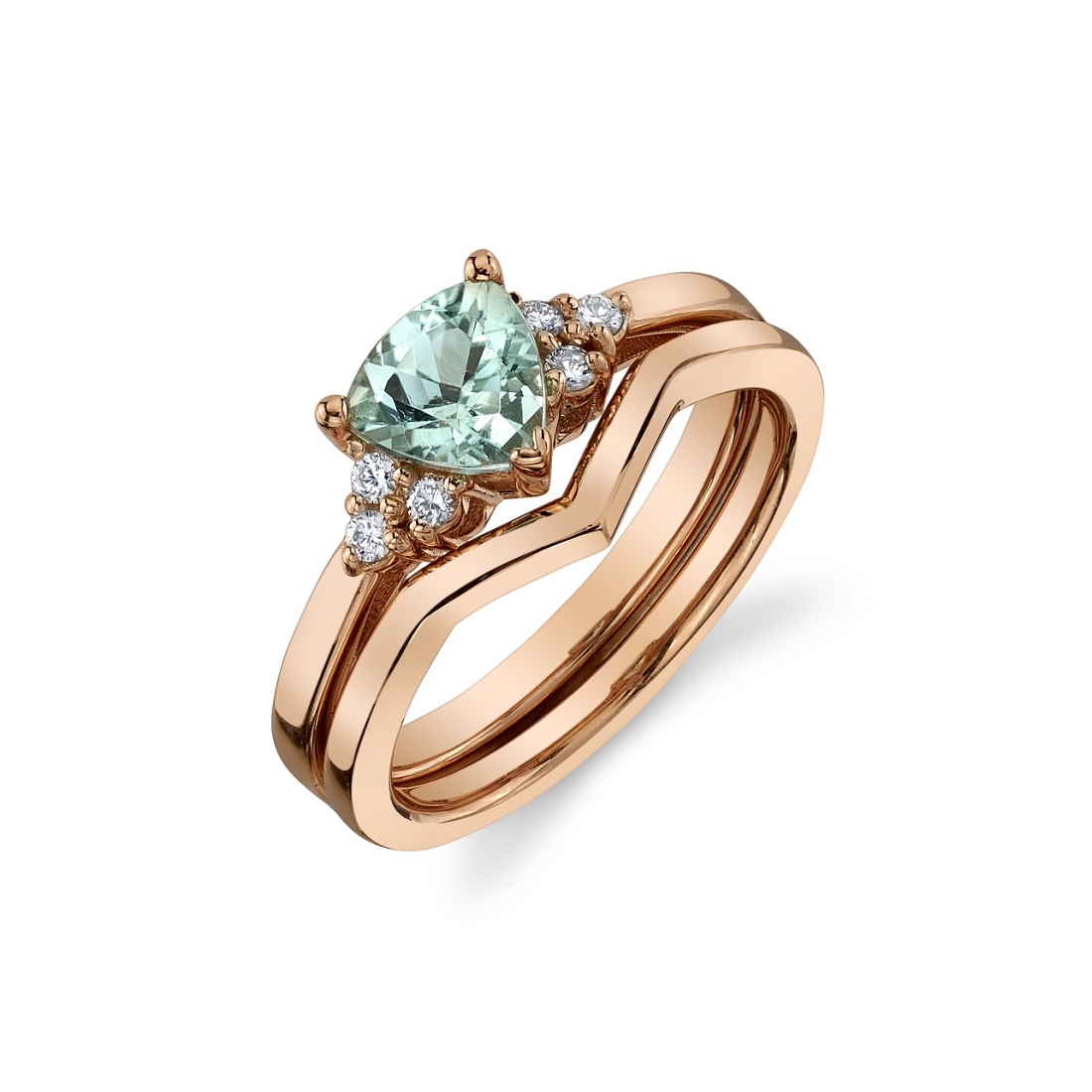 アクセサリー BVLA Beaded Trillion Seafoam Tourmaline BVLA - Body Vision Beaded Trillion Threaded End in Gold with
