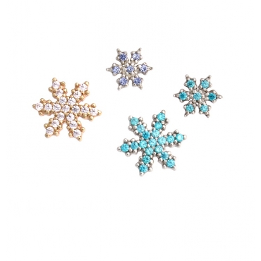 Micro Pave Snowflake 0707