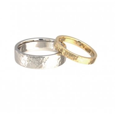 Hammered Wedding Bands