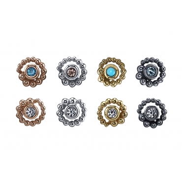 Bead Swirl with Bezel 0526