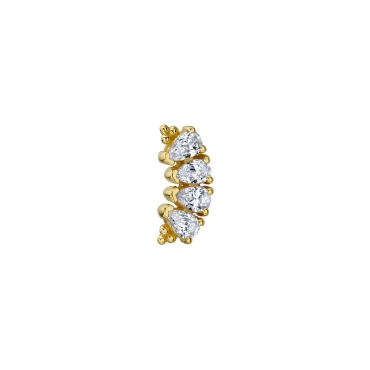 4 Gem Pear Panaraya 4x2.5mm Gems 1407-400