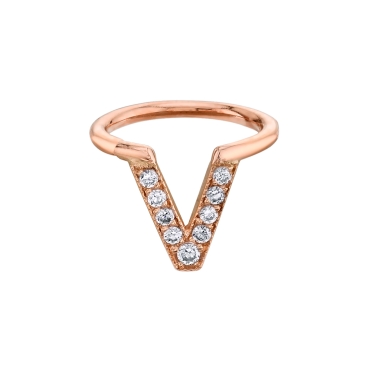 Jennelle V Ring with Gems 36-1454