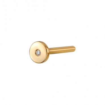 Labret Post with Flush Set Gem 06-2057