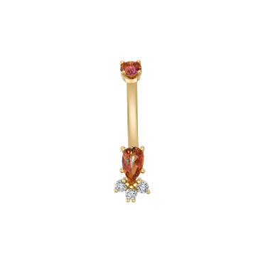 Pear Prong with 3 Gem Accent 35-2160
