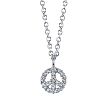 MICRO PAVE PEACE SIGN 93-1097