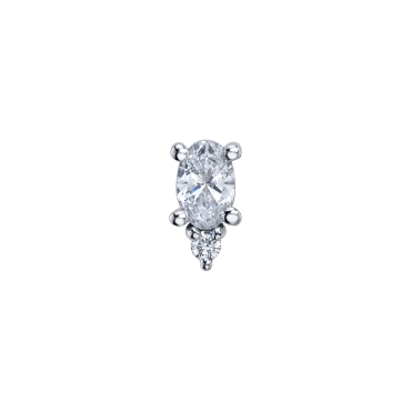 OVAL PRONG WITH SINGLE ACCENT 0841-300