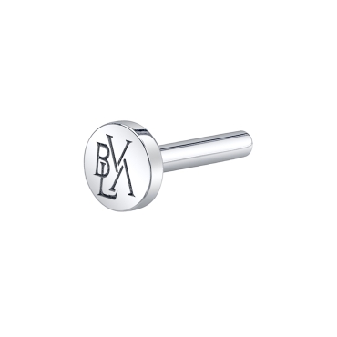 Monogram Threaded Labret Post 06-0134
