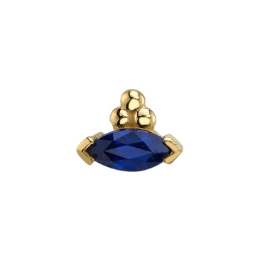 MARQUISE V PRONG WITH TRI BEAD 4526