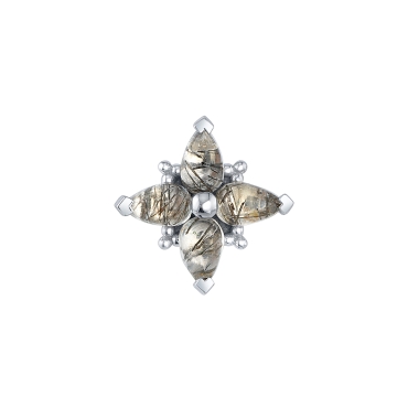 CABOCHON PEAR PLEADES - POINTS OUT 1457