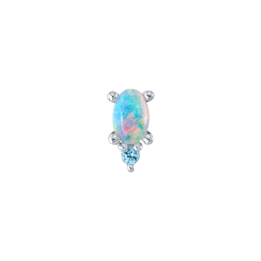 OVAL PRONG WITH SINGLE ACCENT 0841-300