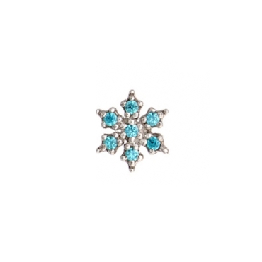 6MM MICRO PAVE SNOWFLAKE 0707-600