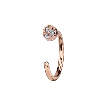 PAVE CIRCLE NOSTRIL SNAIL 89-0290
