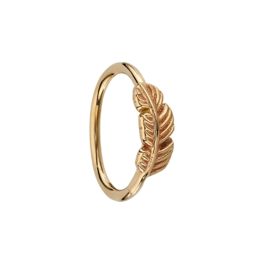 LEFT FEATHER RING NAVEL ORIENTED 36-0557-NAV