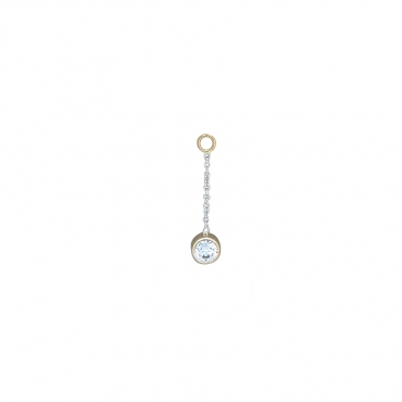 2mm Round Bezel Charm 03-1200